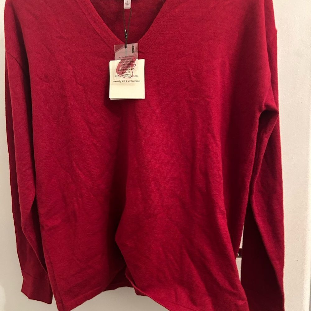 Brand new with tags! Anne Klein cashmere cotton blend Long Sleeve Top - Picture 5 of 10